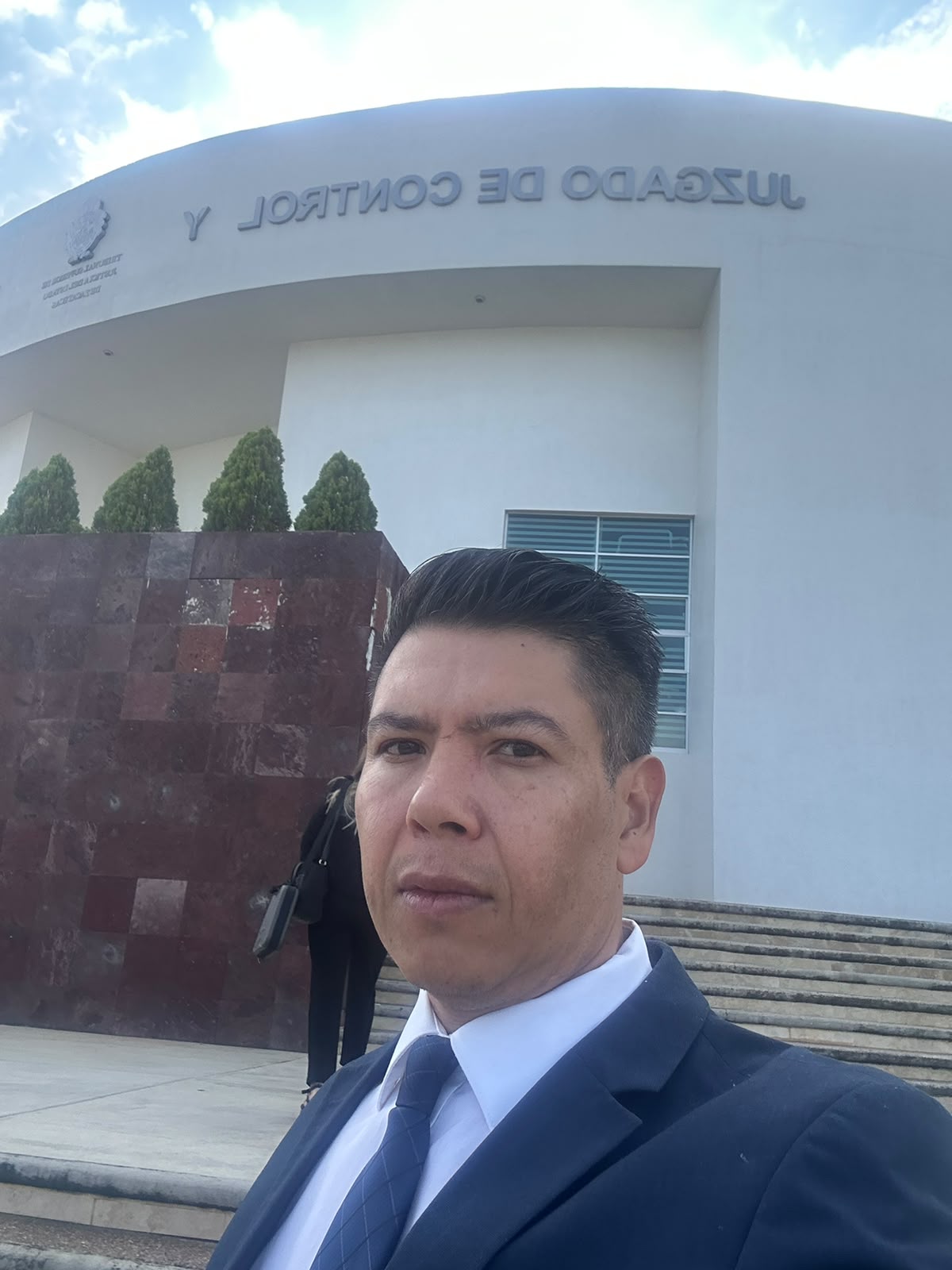 Fotografía proporcionada frente al edificio del Juzgado de Control